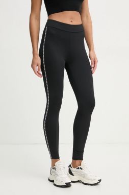 Legíny MICHAEL Michael Kors dámske, čierna farba, s nášivkou, MR530PK1RE