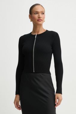 Kardigán MICHAEL Michael Kors dámsky, čierna farba, tenký, MR5615D33D