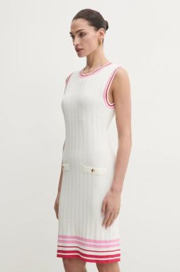 Šaty Liu Jo béžová farba, mini, priliehavá, TA5088 MS36L