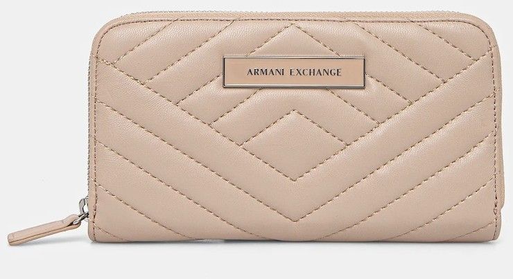Peňaženka Armani Exchange dámska, béžová farba, 948068 4R742
