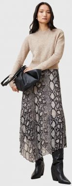 Šaty a vlnený sveter AllSaints DONATELLA viac farieb, midi, áčkový strih, W066DC