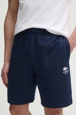 Bavlnené šortky Lacoste tmavomodrá farba, GH0990