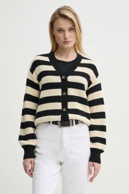 Kardigán Levi's SNOWFLAKE CARDIGAN dámsky, béžová farba, A8728