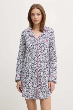 Nočná košeľa Lauren Ralph Lauren dámska, tmavomodrá farba, ILN32401