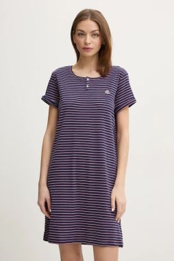 Nočná košeľa Lauren Ralph Lauren dámska, tmavomodrá farba, ILN32402