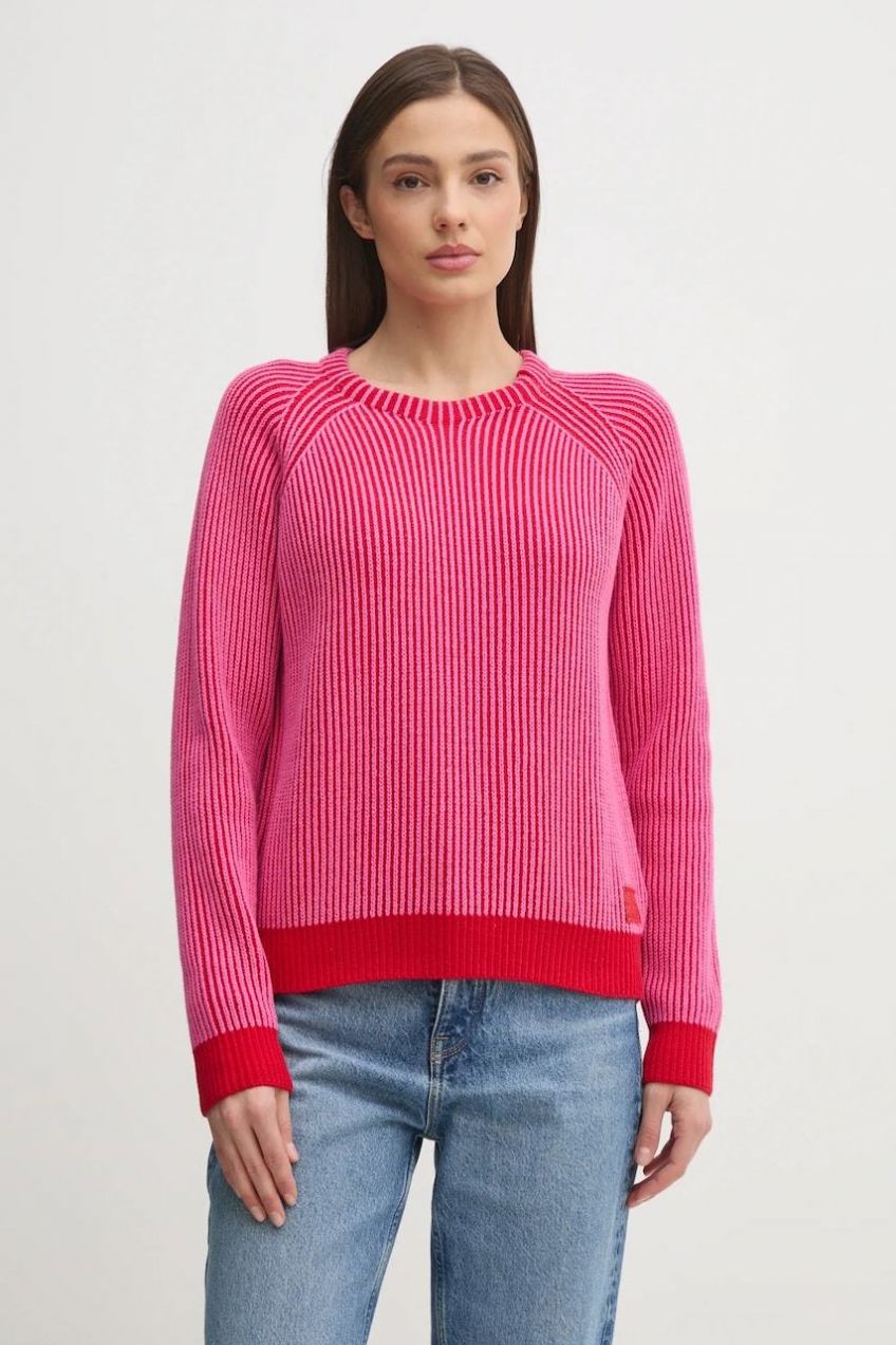 Bavlnený sveter Pepe Jeans PALMA dámsky, ružová farba, PL702269