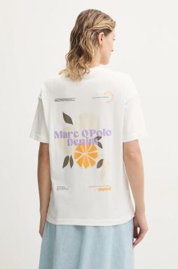 Tričko Marc O'Polo dámske, biela farba, 5000006693