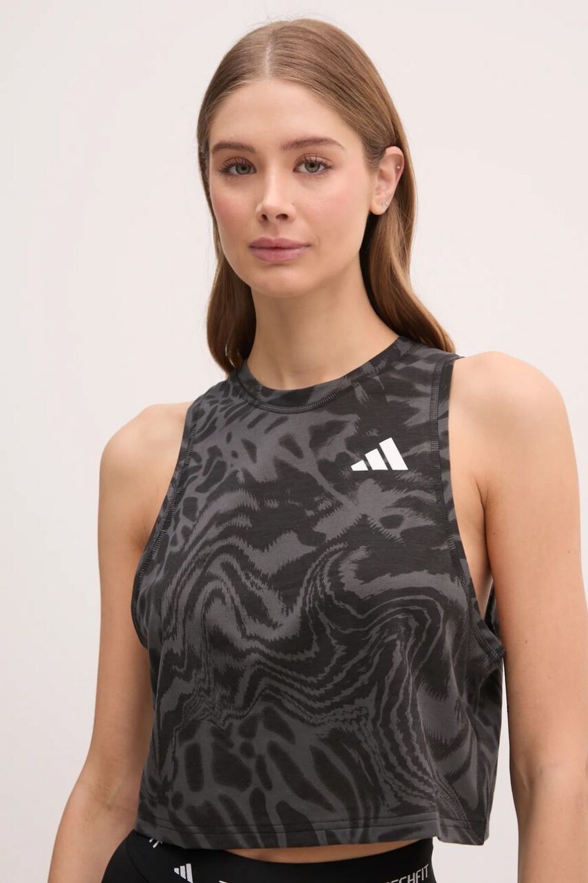 Tréningový top adidas Performance Train Essentials šedá farba, JE6153