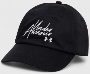 Šiltovka Under Armour Favorites čierna farba, s nášivkou, 1369790