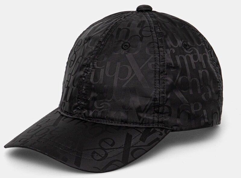 Bavlnená šiltovka Armani Exchange čierna farba, vzorovaná, XW000311 AF10852
