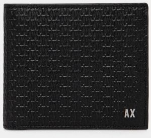 Kožená peňaženka Armani Exchange pánska, čierna farba, 958097 4R847