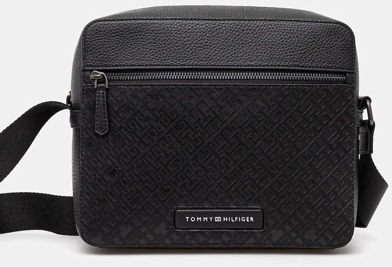Malá taška Tommy Hilfiger čierna farba, AM0AM13211
