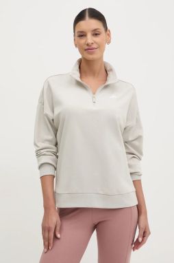 Mikina adidas Essentials dámska, béžová farba, jednofarebná, JD9959