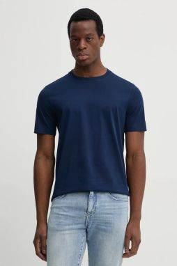 Bavlnené tričko Tommy Hilfiger pánske, tmavomodrá farba, jednofarebné, MW0MW36657
