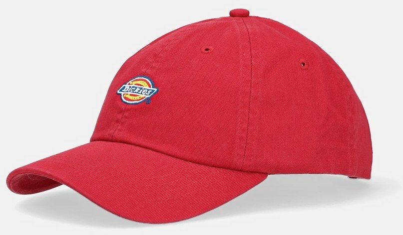 Bavlnená šiltovka Dickies červená farba, s nášivkou, DK0A4TKV0ER1