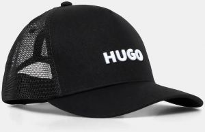 Šiltovka HUGO čierna farba, s nášivkou, 50535942