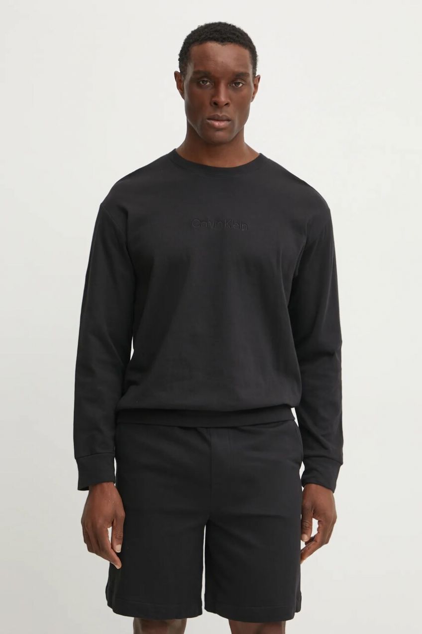 Mikina s kapucňou Calvin Klein Underwear pánska, čierna farba, s nášivkou, 000NM2708E