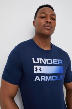 Tréningové tričko Under Armour Team Issue Wordmark tmavomodrá farba, s potlačou, 1329582