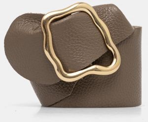 Kožený opasok Answear.LAB dámsky, hnedá farba