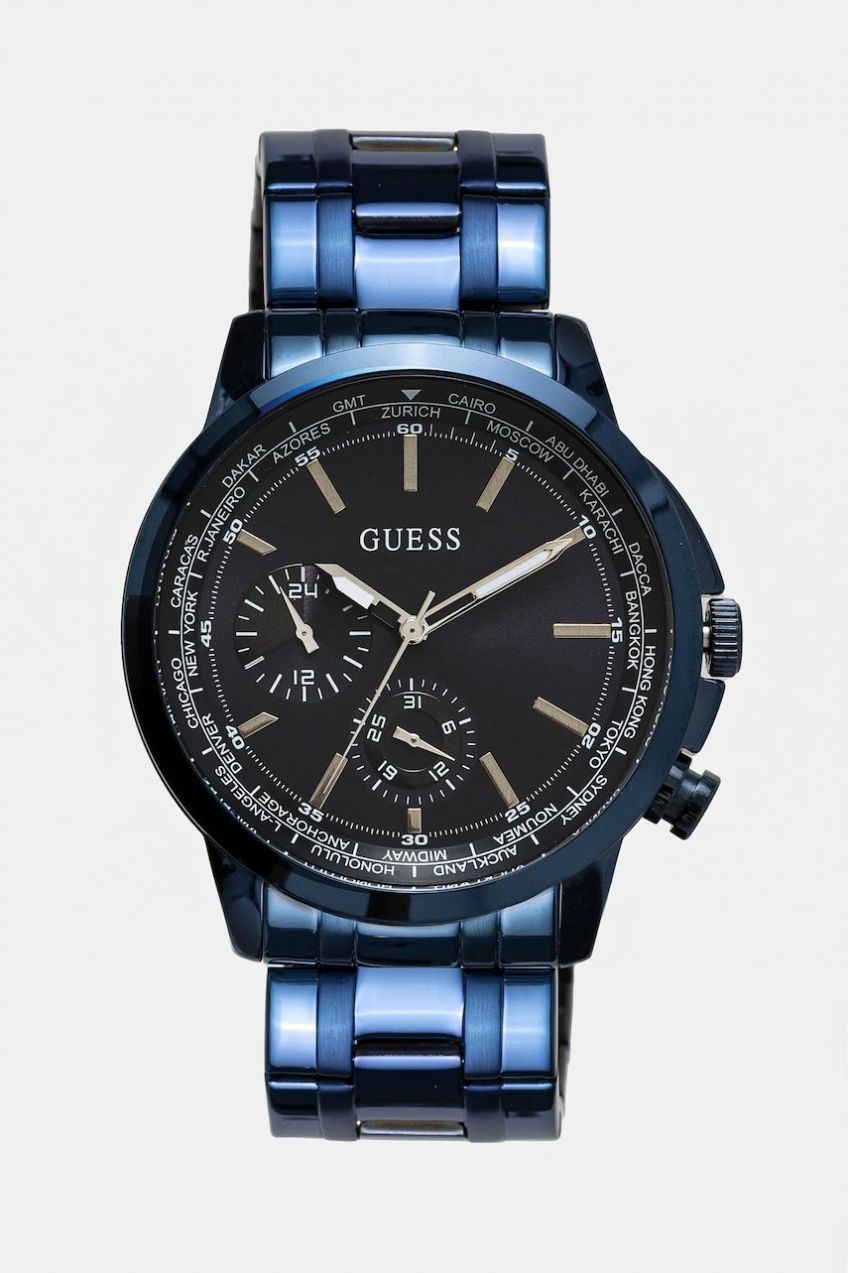 Hodinky Guess pánske, tmavomodrá farba, GW0490G4