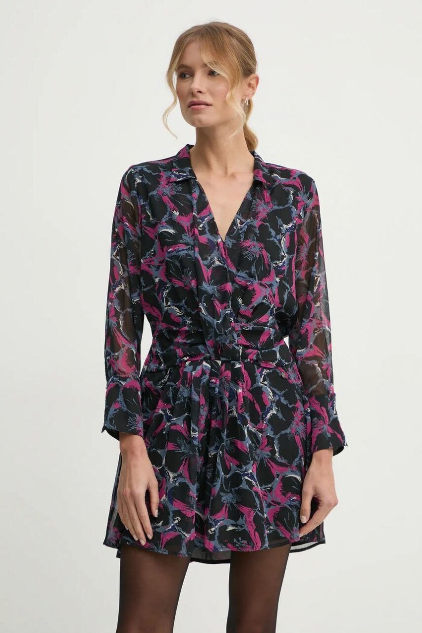 Šaty Pepe Jeans ADA čierna farba, mini, áčkový strih, PL953630