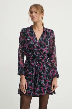 Šaty Pepe Jeans ADA čierna farba, mini, áčkový strih, PL953630
