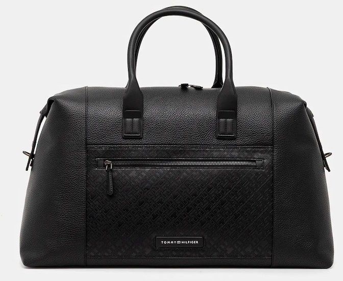 Taška Tommy Hilfiger čierna farba, AM0AM13383