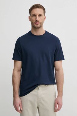Tričko Michael Kors pánske, tmavomodrá farba, jednofarebné, CR451V9HFK