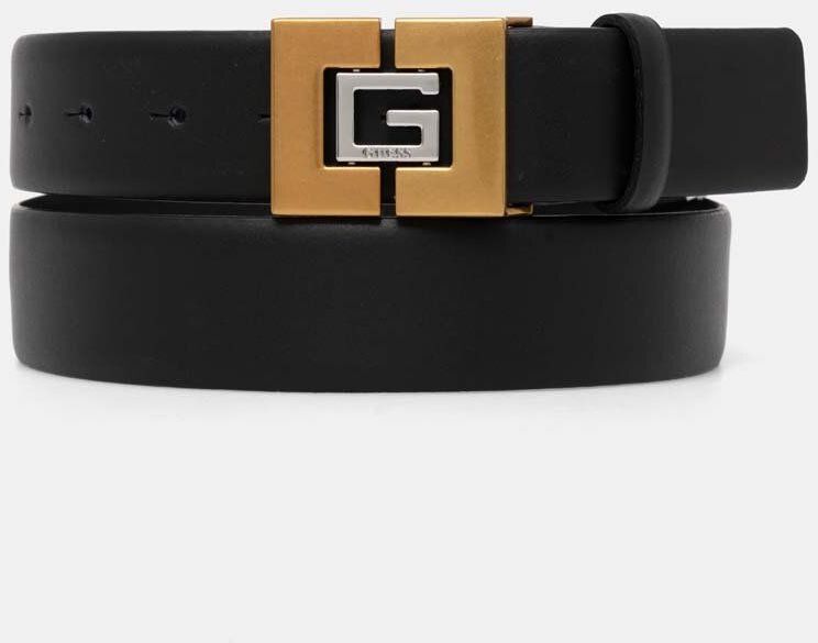 Kožený opasok Guess pánsky, čierna farba, BMGNLE.P4435