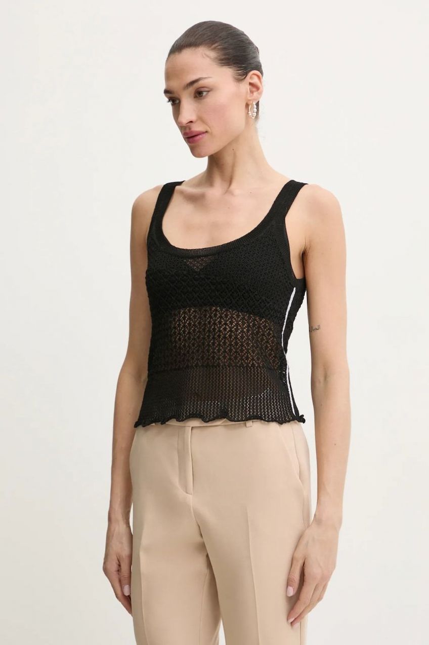 Top Pinko čierna farba, 104642 A2EB