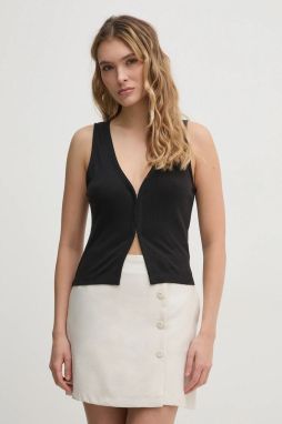 Blúzka Calvin Klein Jeans dámska, čierna farba, jednofarebná, J20J225316