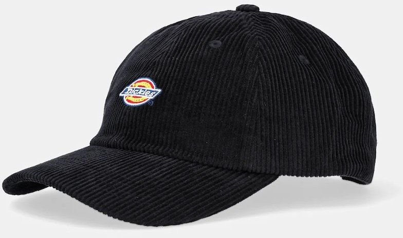 Menčestrová baseballová čiapka Dickies čierna farba, s nášivkou, DK0A4ZAYBLK1