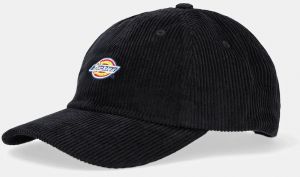 Menčestrová baseballová čiapka Dickies čierna farba, s nášivkou, DK0A4ZAYBLK1