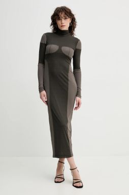 Šaty Nanushka IMELDA zelená farba, maxi, priliehavá, NW25RSDR16275