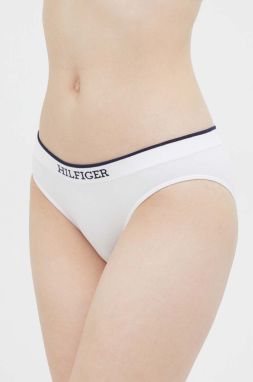 Nohavičky Tommy Hilfiger biela farba, UW0UW04808