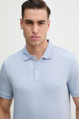 Bavlnené polo tričko Calvin Klein jednofarebné, K10K114135
