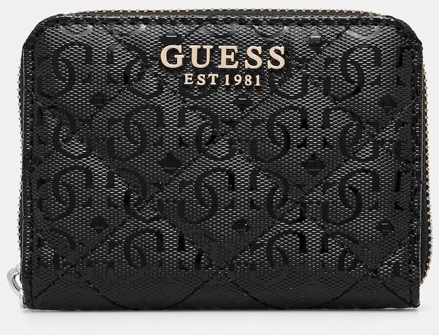 Peňaženka Guess LAUREL dámska, čierna farba, SWGG85 00137