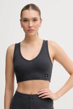 Top Calvin Klein Jeans šedá farba, J20J225246