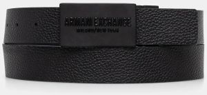Obojstranný kožený opasok Armani Exchange pánsky, čierna farba, XM000289 AF12120