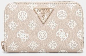 Peňaženka Guess LAUREL dámska, béžová farba, SWPG85 00140
