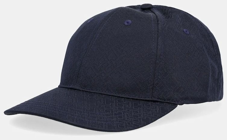 Šiltovka Tommy Hilfiger tmavomodrá farba, vzorovaná, AM0AM13386