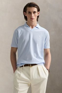 Bavlnené polo tričko Polo Ralph Lauren pánske, jednofarebné, 710964535