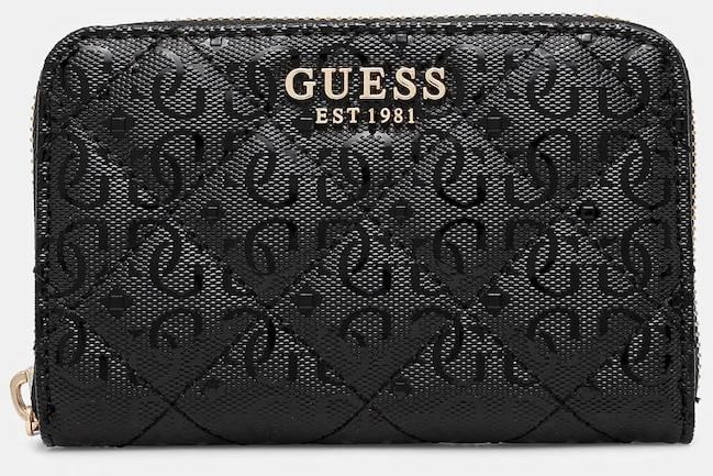 Peňaženka Guess LAUREL dámsky, čierna farba, SWGG85 00140