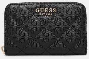 Peňaženka Guess LAUREL dámsky, čierna farba, SWGG85 00140