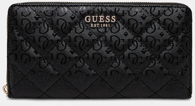 Peňaženka Guess LAUREL dámska, čierna farba, SWGG85 00163