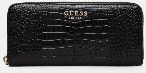 Peňaženka Guess LAUREL dámska, čierna farba, SWCZ85 00146