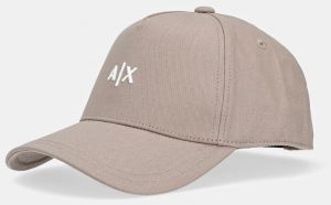 Čiapka Armani Exchange zelená farba, s nášivkou