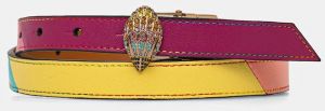 Obojstranný kožený opasok Kurt Geiger London 20 EAGLE BELT dámsky, viac farieb, 9694036109