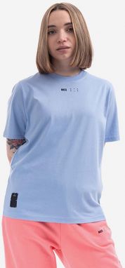 Bavlnené tričko MCQ 624665RSJ785355-BLUE,