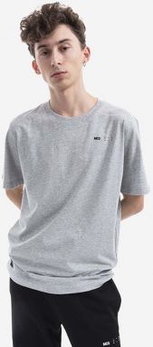 Bavlnené tričko MCQ 647244RST961230-grey, pánske, šedá farba, melanžové